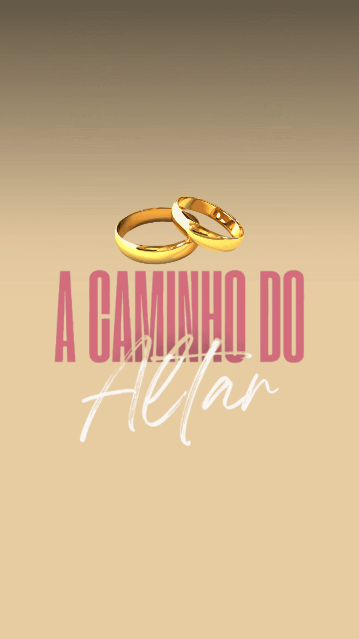 Capa do curso A Caminho do Altar: duas alianças douradas